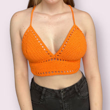 Load image into Gallery viewer, Hot Orange Lilly Top M
