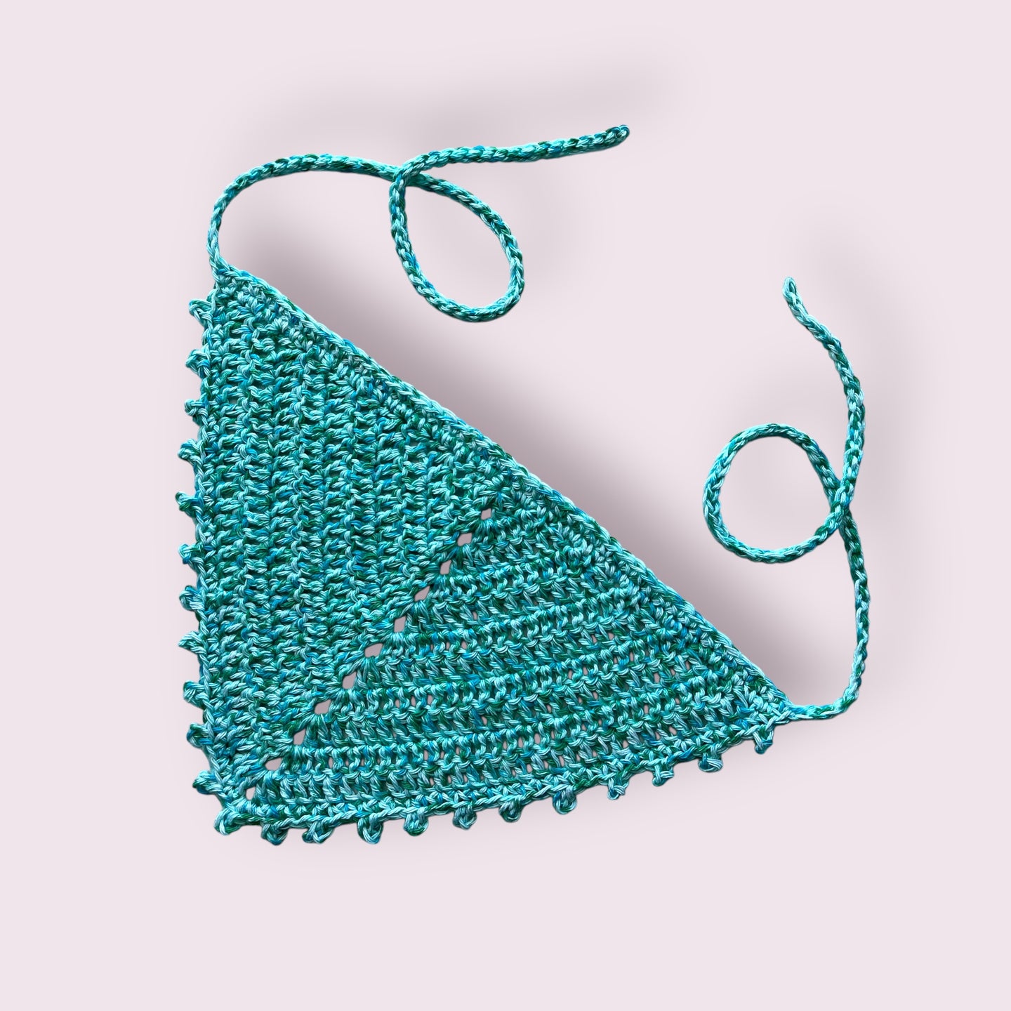 Aqua Picot Bandana