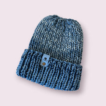 Load image into Gallery viewer, Blue Chunky Knit Beanie
