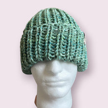 Load image into Gallery viewer, Teal Chunky Knit Beanie
