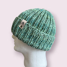Load image into Gallery viewer, Teal Chunky Knit Beanie
