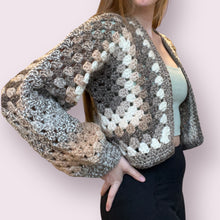 Load image into Gallery viewer, Puzzle Cropped Cardi
