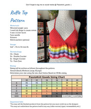 Load image into Gallery viewer, Ruffle Top Crochet Pattern
