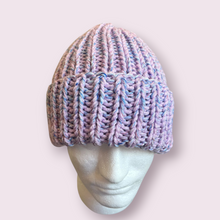 Load image into Gallery viewer, Lavender Chunky Knit Beanie
