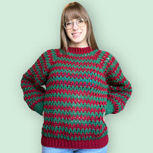 Load image into Gallery viewer, V stitch Christmas Sweater
