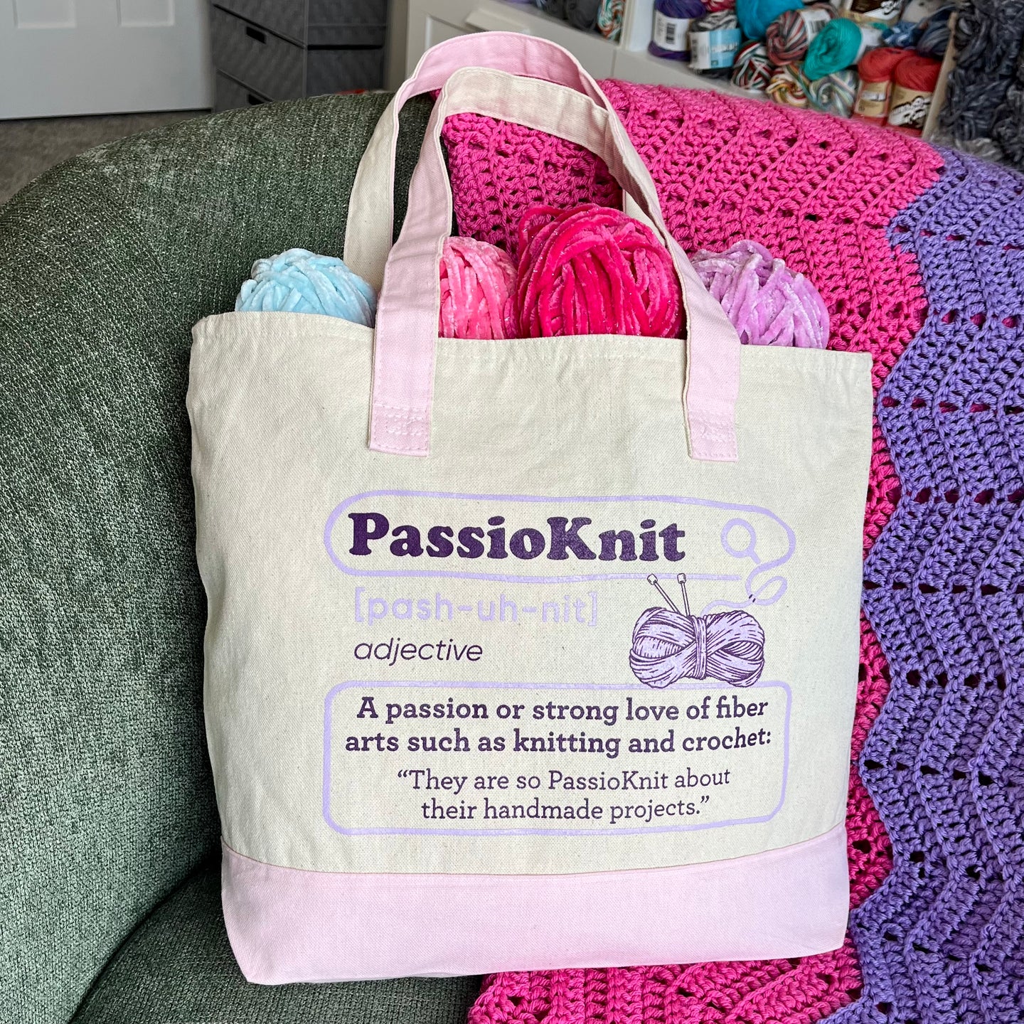 Passioknit Definition Tote Bag