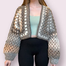 Load image into Gallery viewer, Puzzle Cropped Cardi
