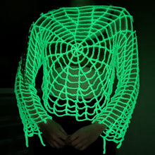 Load image into Gallery viewer, Glow Spiderweb Shirt
