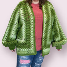 Load image into Gallery viewer, Green Apple Ombre Cardigan
