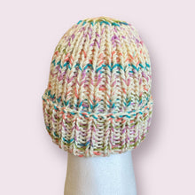 Load image into Gallery viewer, Cream Sherbet Chunky Knit Beanie
