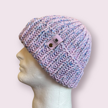 Load image into Gallery viewer, Lavender Chunky Knit Beanie
