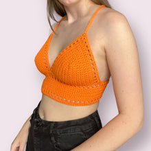 Load image into Gallery viewer, Hot Orange Lilly Top M
