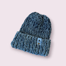 Load image into Gallery viewer, Blue Chunky Knit Beanie
