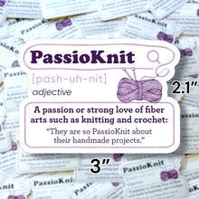 Load image into Gallery viewer, Passioknit Definition Sticker
