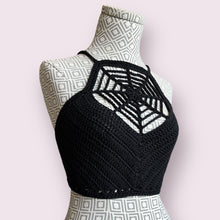 Load image into Gallery viewer, Black Spiderweb Top Sm
