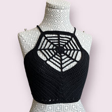 Load image into Gallery viewer, Black Spiderweb Top Sm
