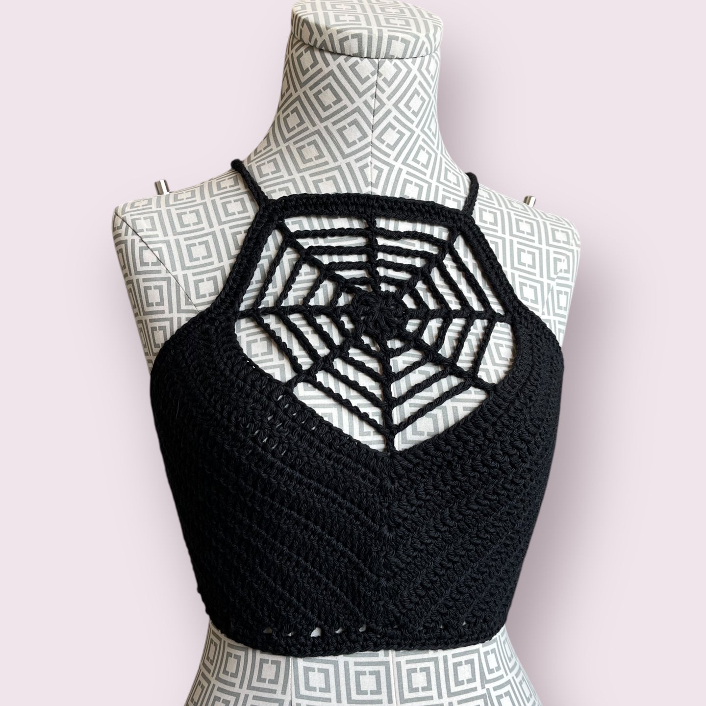 Black Spiderweb Top Sm