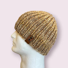 Load image into Gallery viewer, Tan Chunky Knit Beanie

