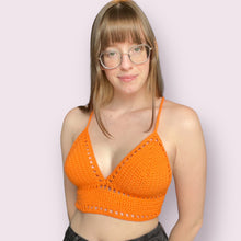 Load image into Gallery viewer, Hot Orange Lilly Top M
