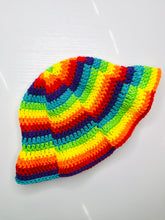 Load image into Gallery viewer, Rainbow Swirl Bucket Hat Crochet Pattern
