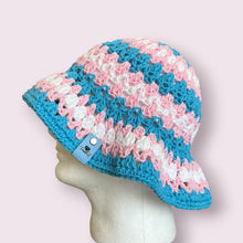 Load image into Gallery viewer, Trans Pride Kelp Bucket Hat
