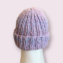 Load image into Gallery viewer, Lavender Chunky Knit Beanie

