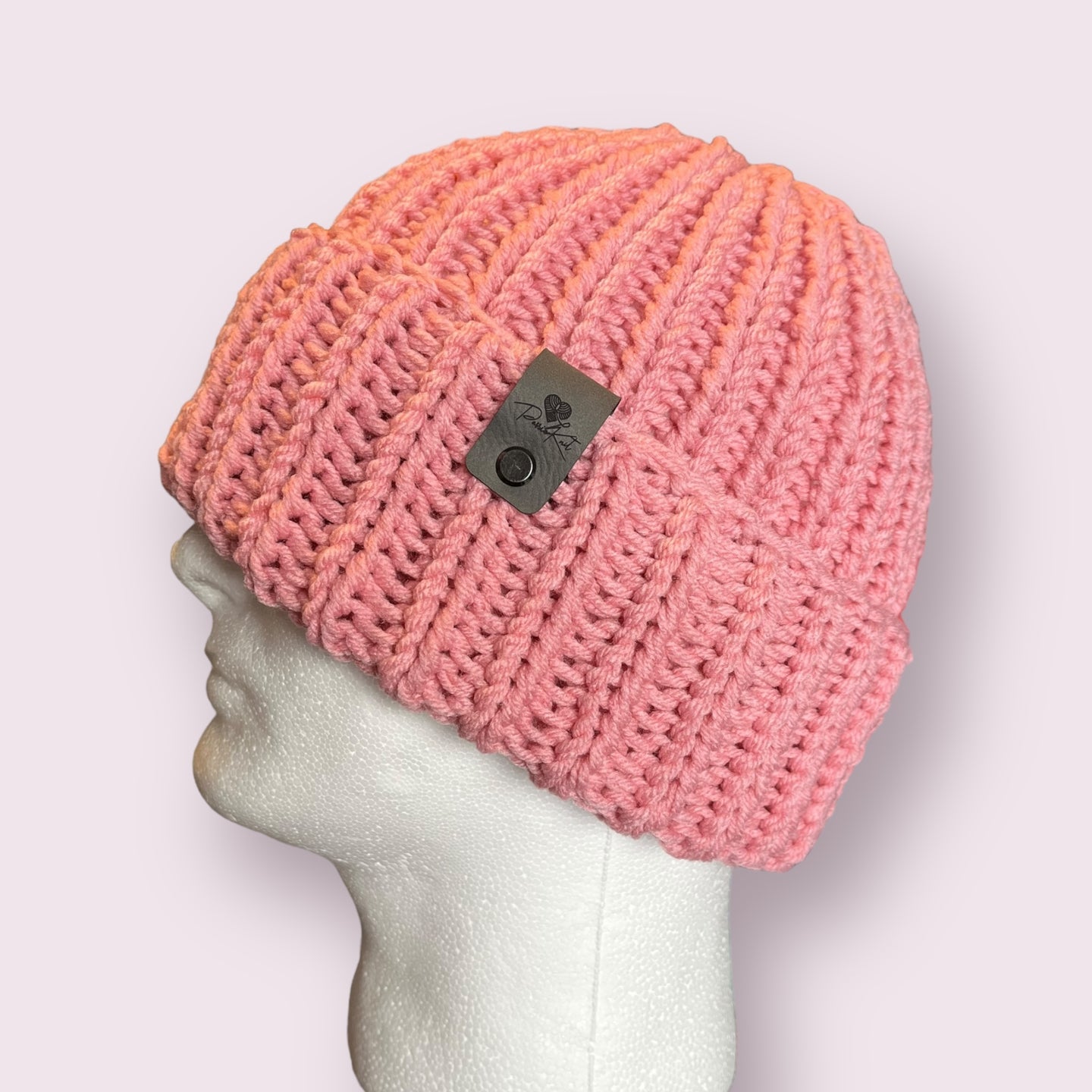 Pink Knit Beanie
