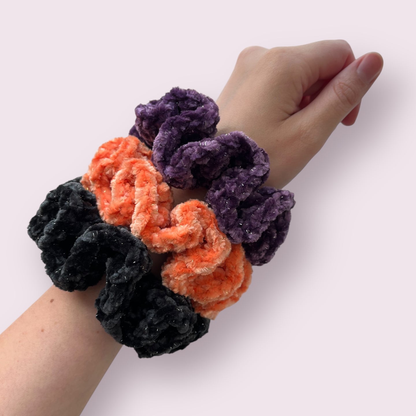Halloween Velvet Scrunchie 3pc Set