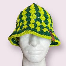 Load image into Gallery viewer, Green Cotton Bucket Hat
