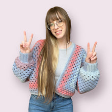 Load image into Gallery viewer, Blue Blush Cardigan
