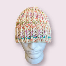 Load image into Gallery viewer, Cream Sherbet Chunky Knit Beanie
