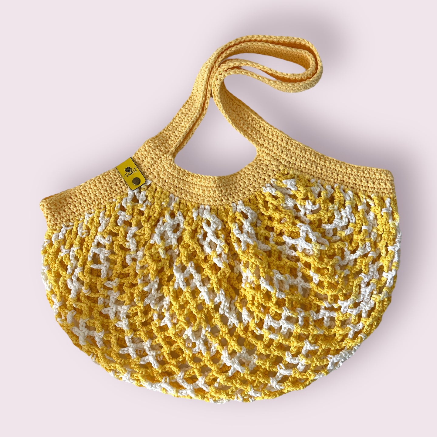 Yellow Mesh Market Bag