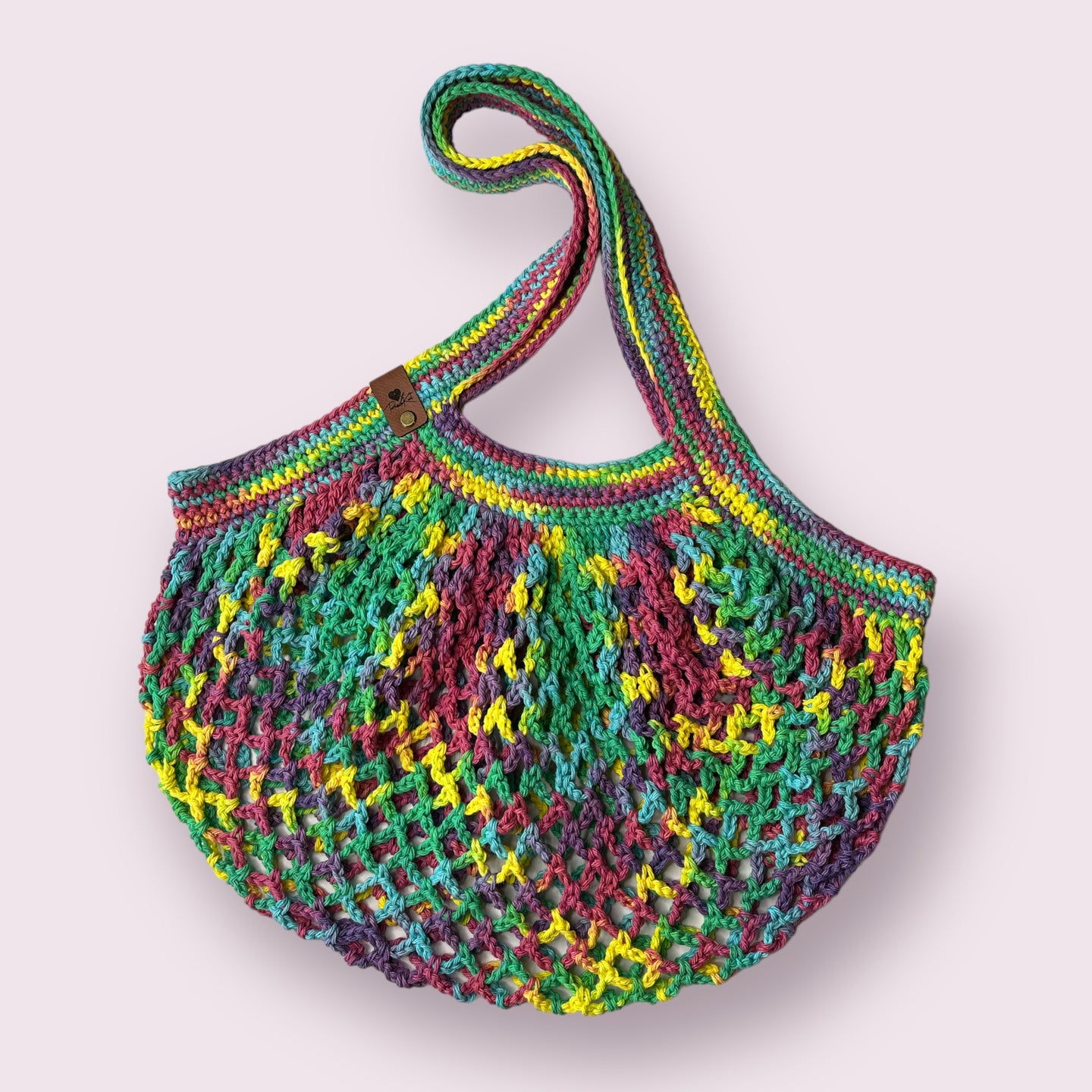 Psychedelic Mesh Market Bag