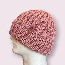 Load image into Gallery viewer, Pink Chunky Knit Beanie
