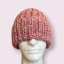 Load image into Gallery viewer, Pink Chunky Knit Beanie
