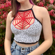 Load image into Gallery viewer, Red Spiderweb Top Sm
